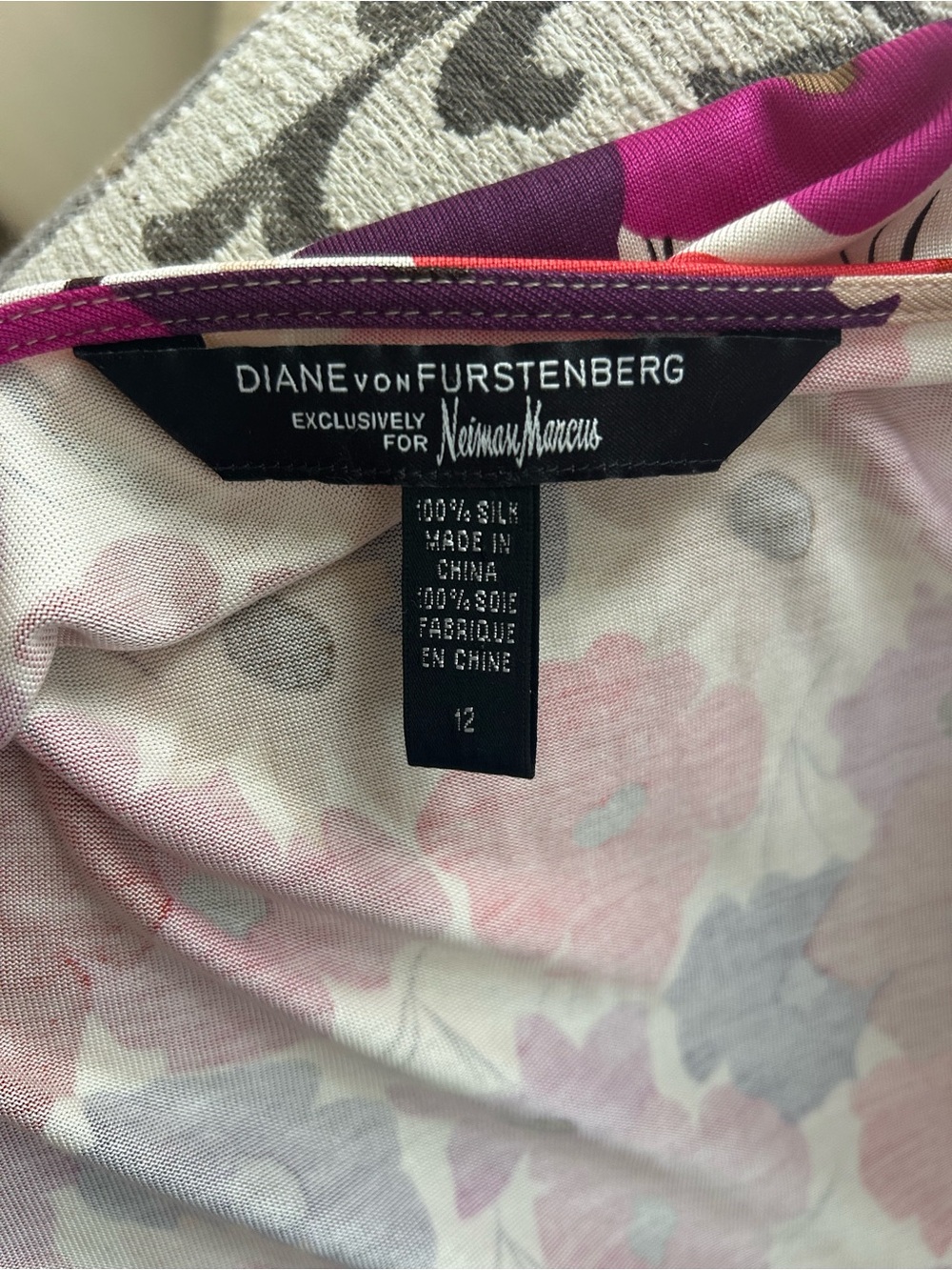 Diane Von Furstenberg Poppy Wrap Dress in a Vibrant Color Palette - Picture 12 of 12